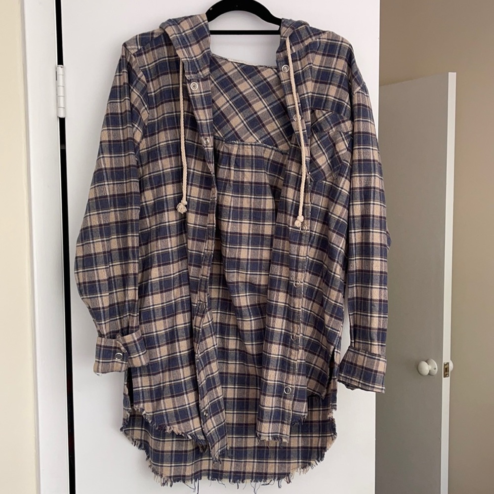 flannel with a hoodie